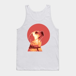 Retro Labrador Illustration Tank Top